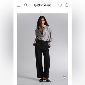 & Other Stories Wide Press Crease Trousers